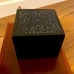 Vintage Hand Carved Wood Box Drawer Vanity Mirror