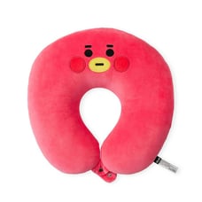 BTS Official goods BT21 TATA BABY TRAVEL NECK PILLOW W/ SNAP FASTENER Red NEW