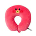BTS Official goods BT21 TATA BABY TRAVEL NECK PILLOW W/ SNAP FASTENER Red NEW