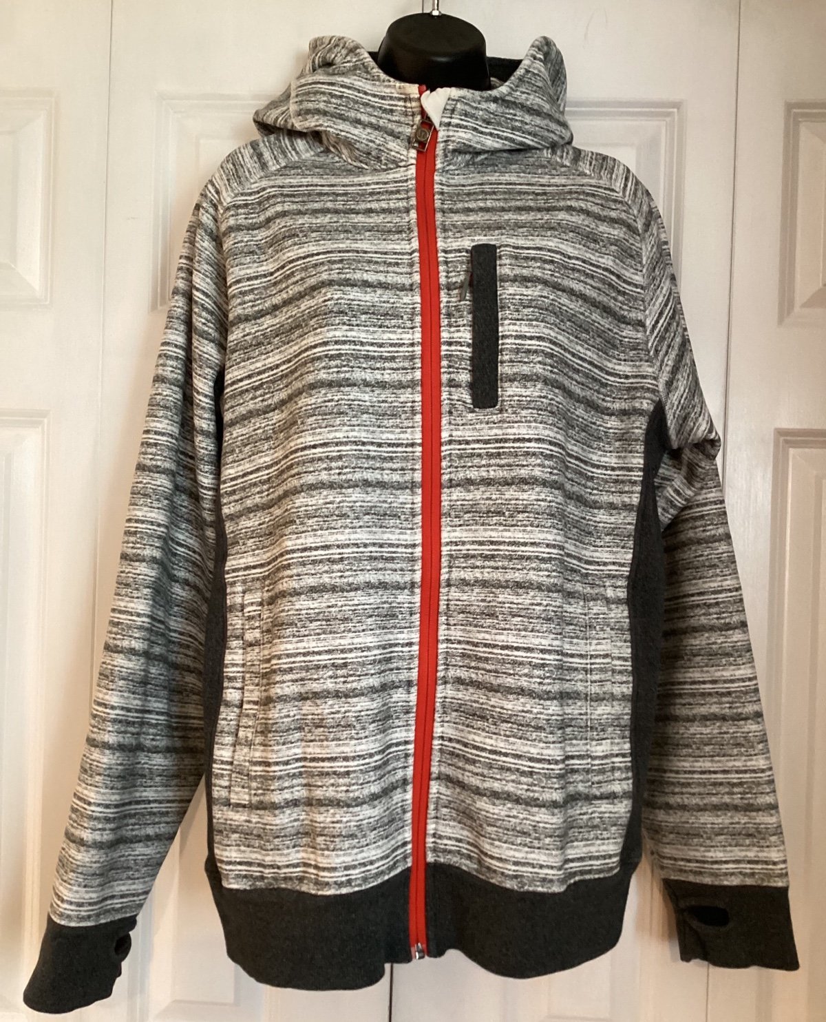 Lululemon Athleta Men’s Full Zip Hooded Jacket ( Size L) Color Gray