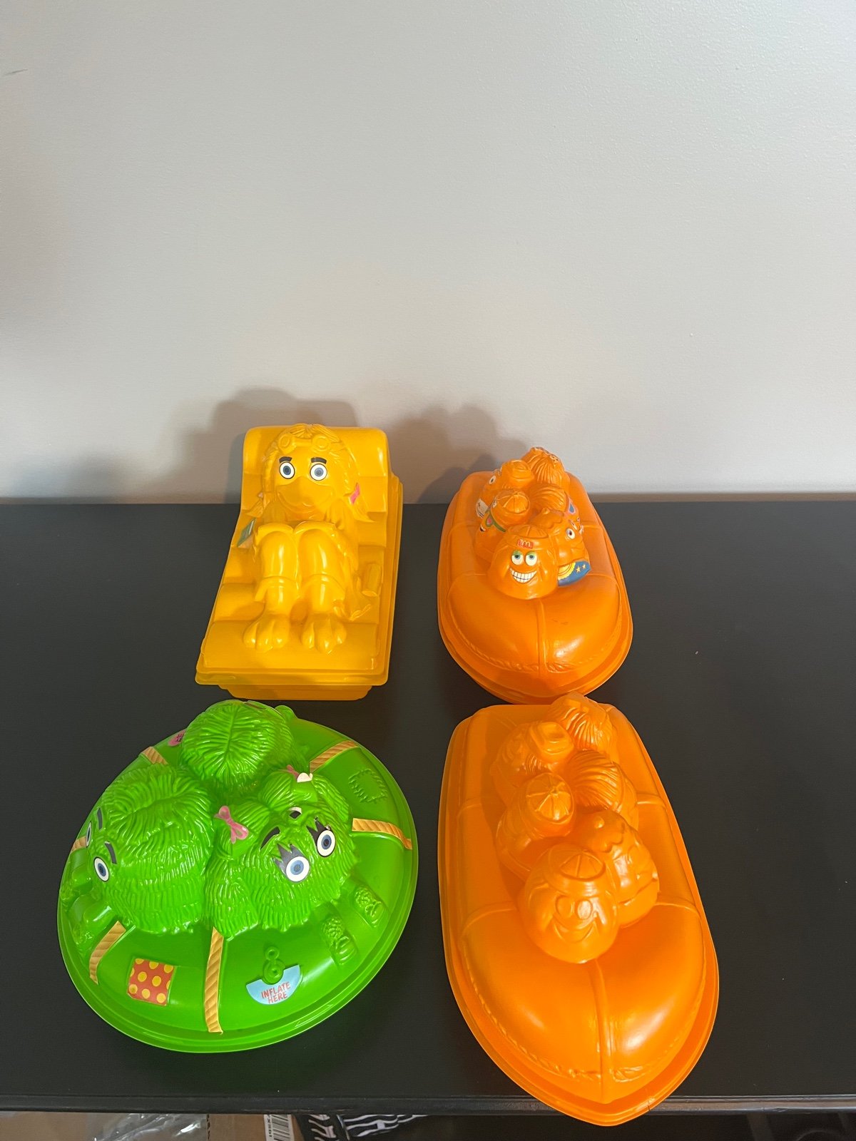 VINTAGE 1980’s McDonald's Happy Meal- Boats N Floats - Lot of 4