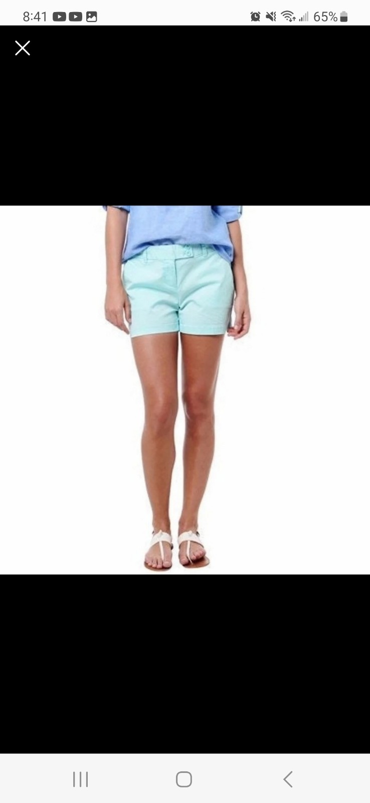 Vineyard Vines Washed Day Boat Mint 4 Shorts