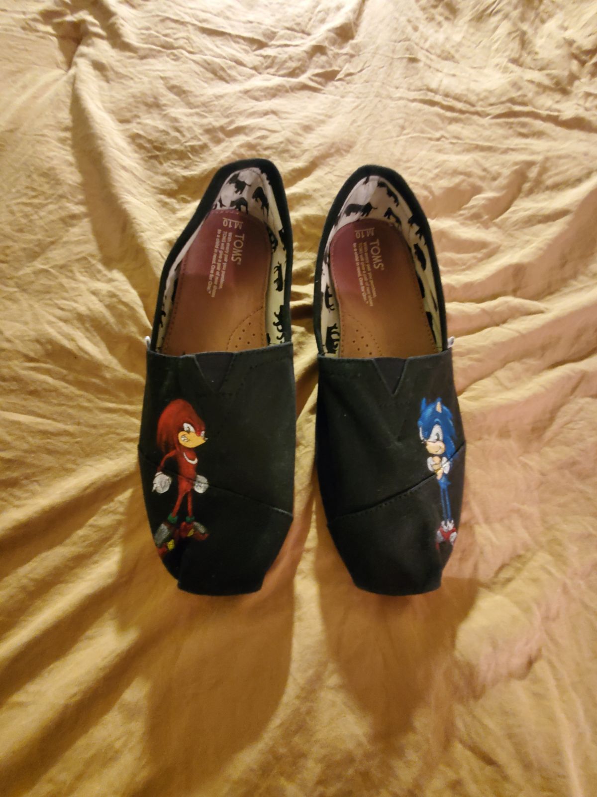 Custom sonic Tom's shoes
