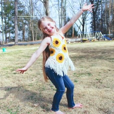 Boho sunflower shirt