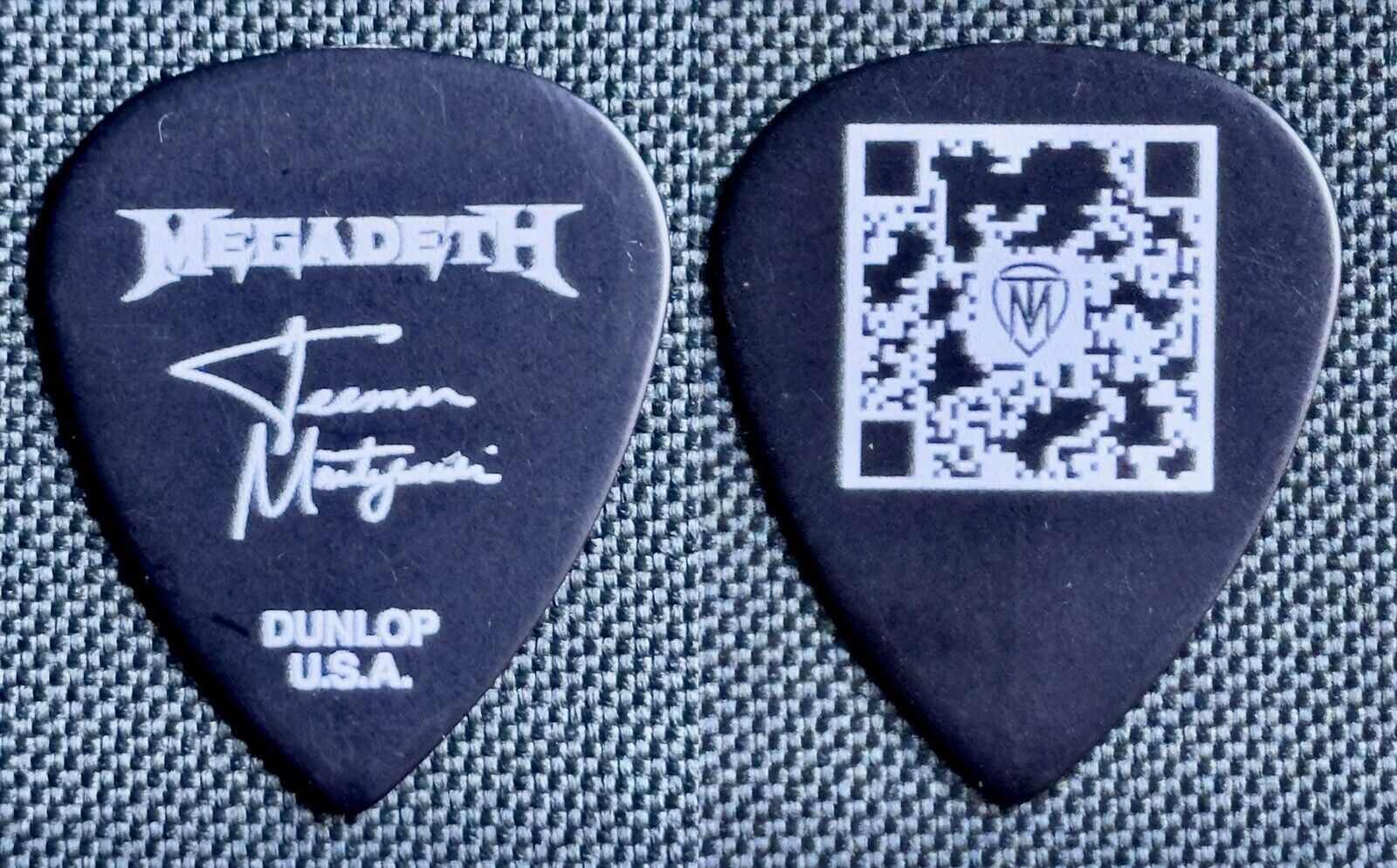 2024 Megadeth Teemu Mantysaari RARE Custom Tour Guitar Pick YouTube Theater, LA