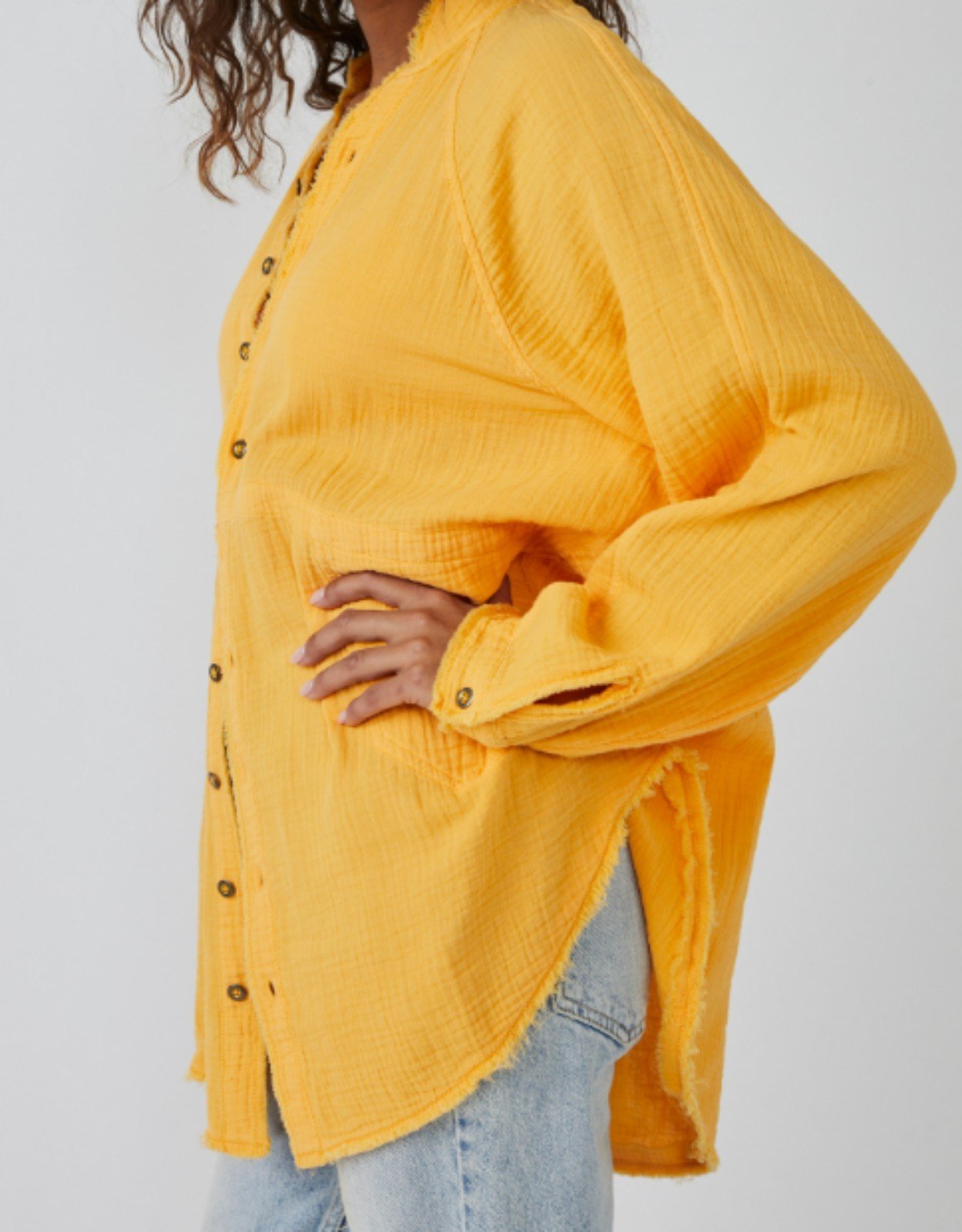 NEW Free People We The Free Summer Daydream Button Down Shirt