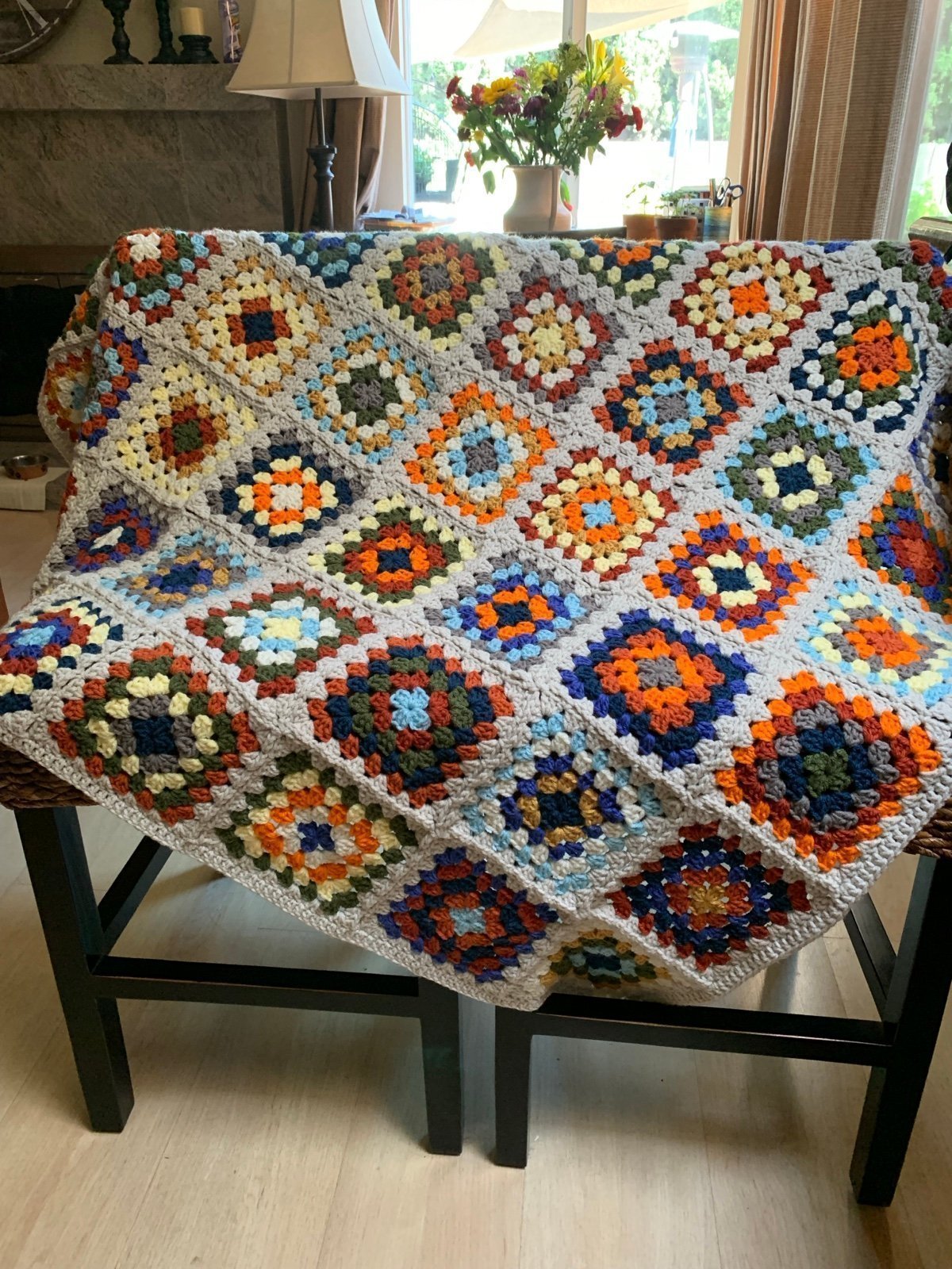 Afghan - Throw Blanket, Granny squares
