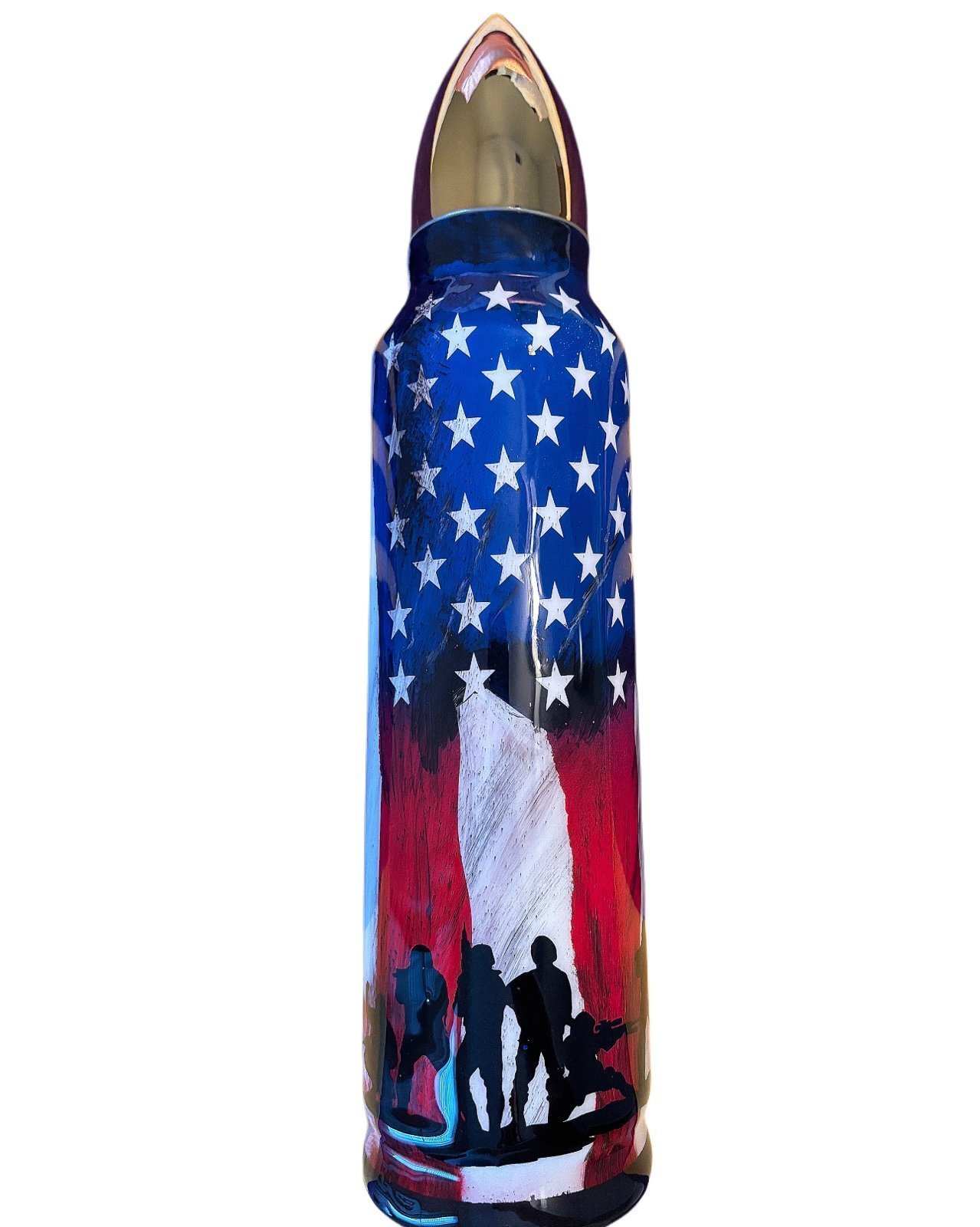 Custom Military Distressed Bullet Tumbler