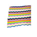 Handmade Crochet Afghan Chevron Blanket 53 x 60 Zig Zag Multi Color Throw