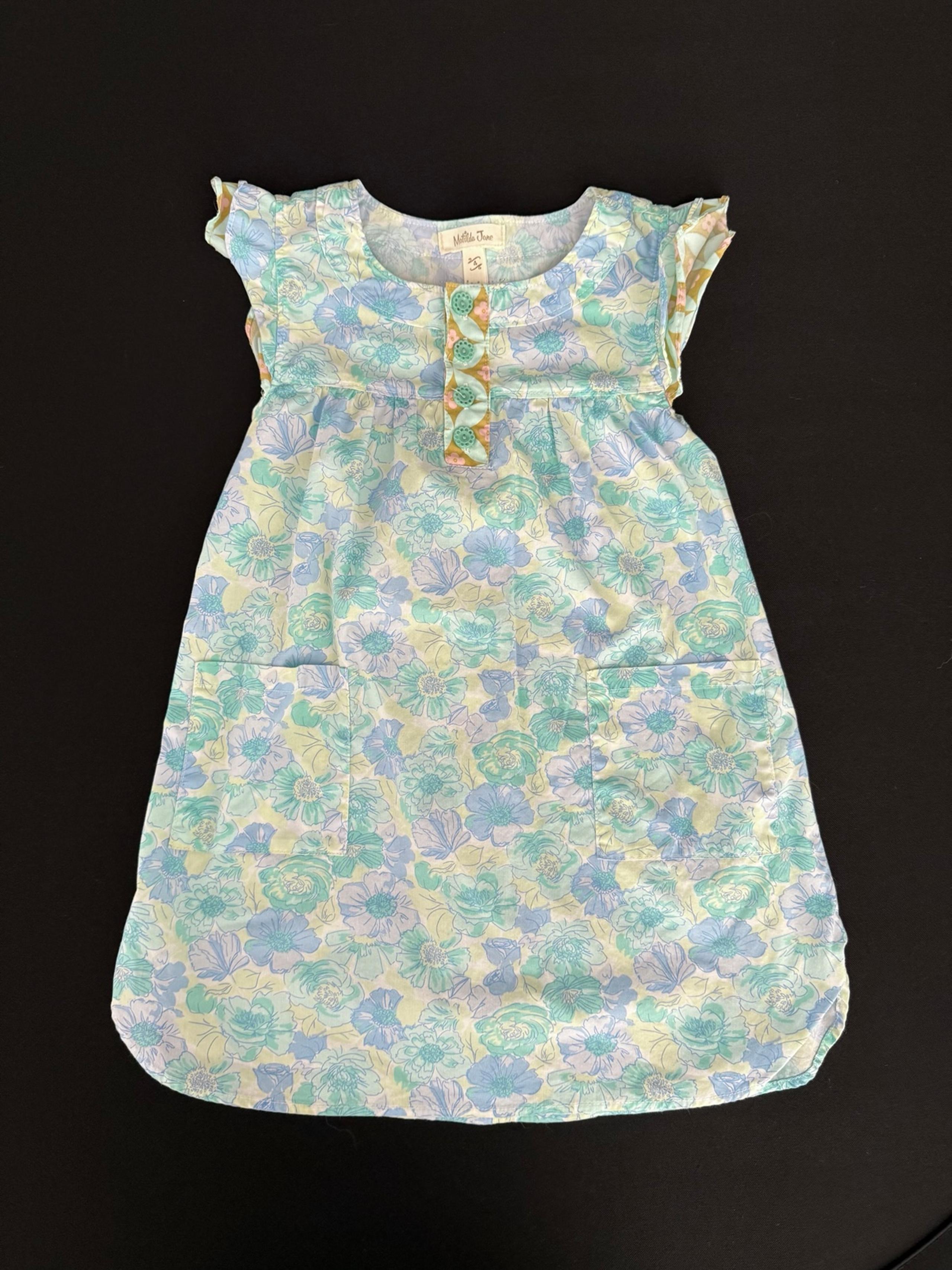 Dress Aqua Azaleas Happy And Free Toddler Girls Size 4 - Matilda Jane