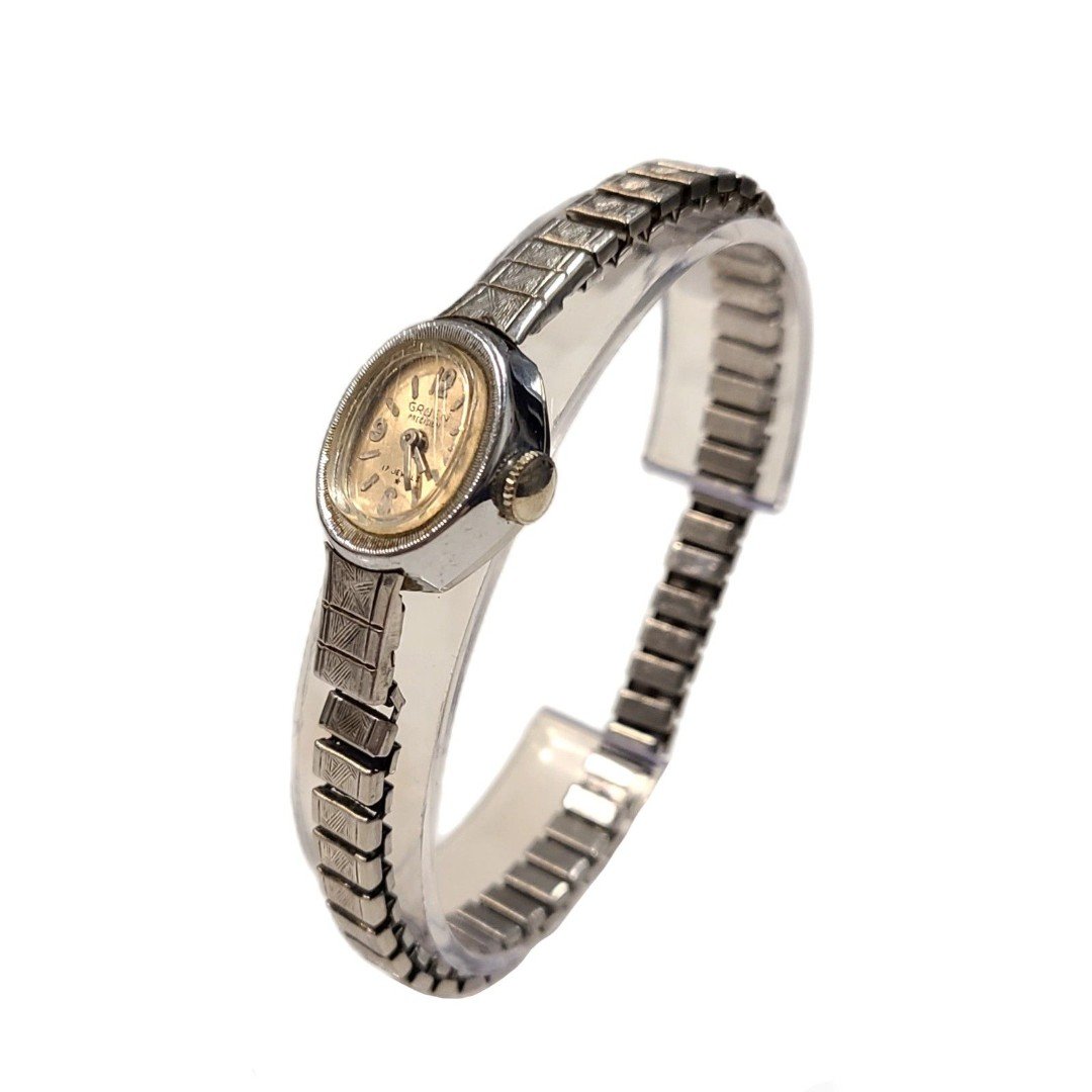 Gruen | Vintage1960s Precision 17 Jeweled Stainless Steel Dainty Bracelet Watch