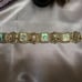 Vintage Taxco Mexico Sterling Silver & Abalone Aztec Warrior Panel Link Bracelet