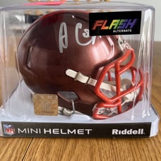 autographed mini nfl football helmets Flash Browns Amari Cooper jsa certified