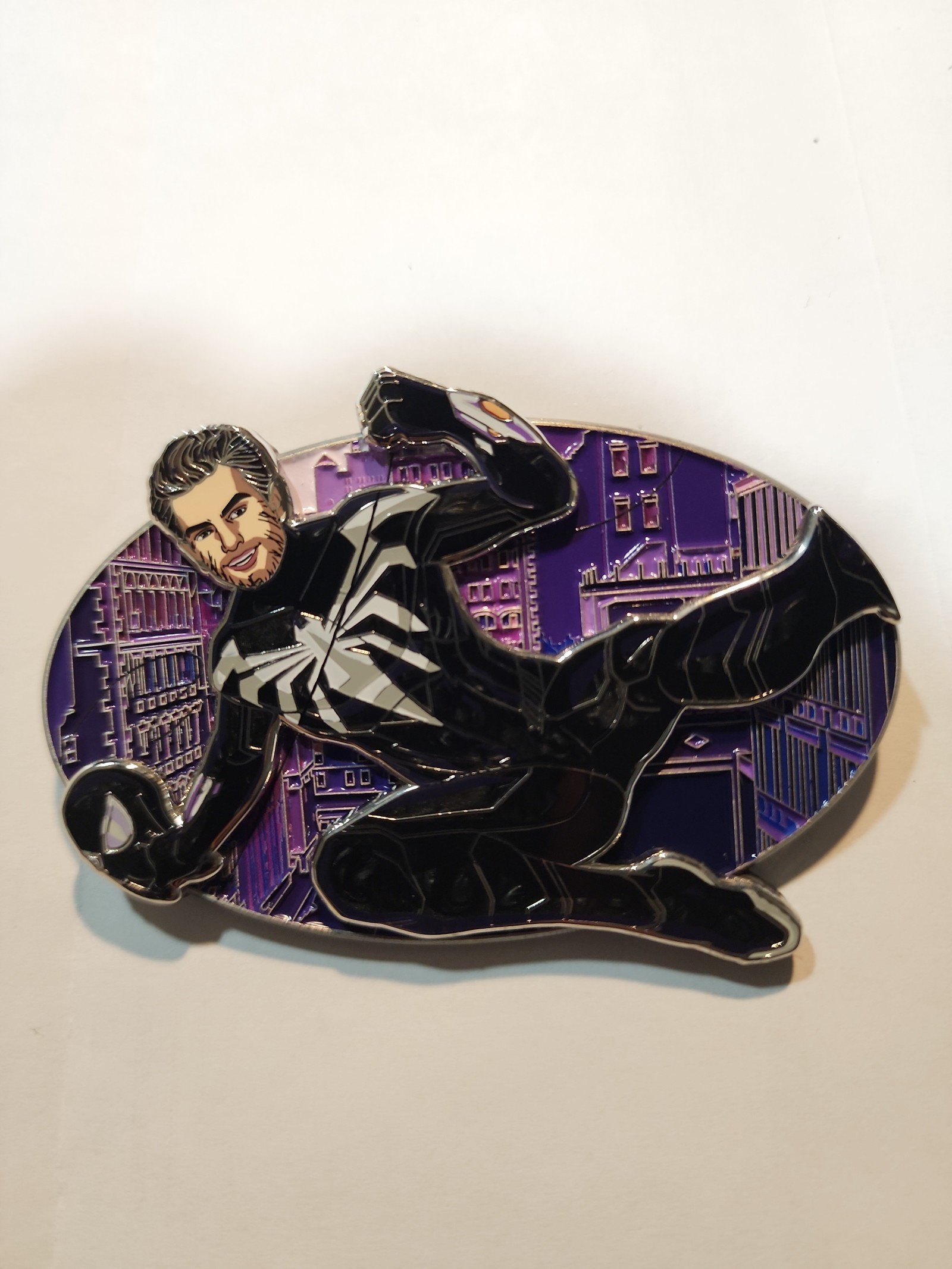 UPPERSIDE AVENGERS: Venom Spider-man Collectible Fantasy Pin LE 10
