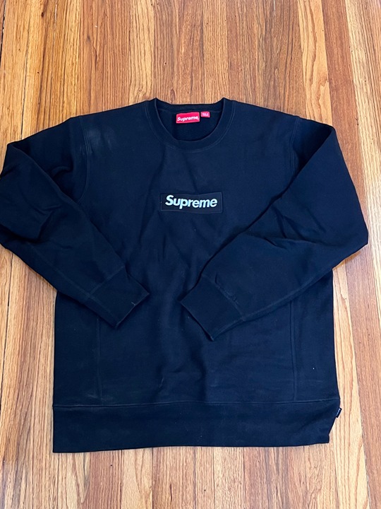 Supreme Box Logo Crewneck Black Large FW15 preowned