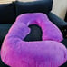 PURPLE HerPillow Full Body Pregnancy Pillow Ultra Soft Velvet Pillow