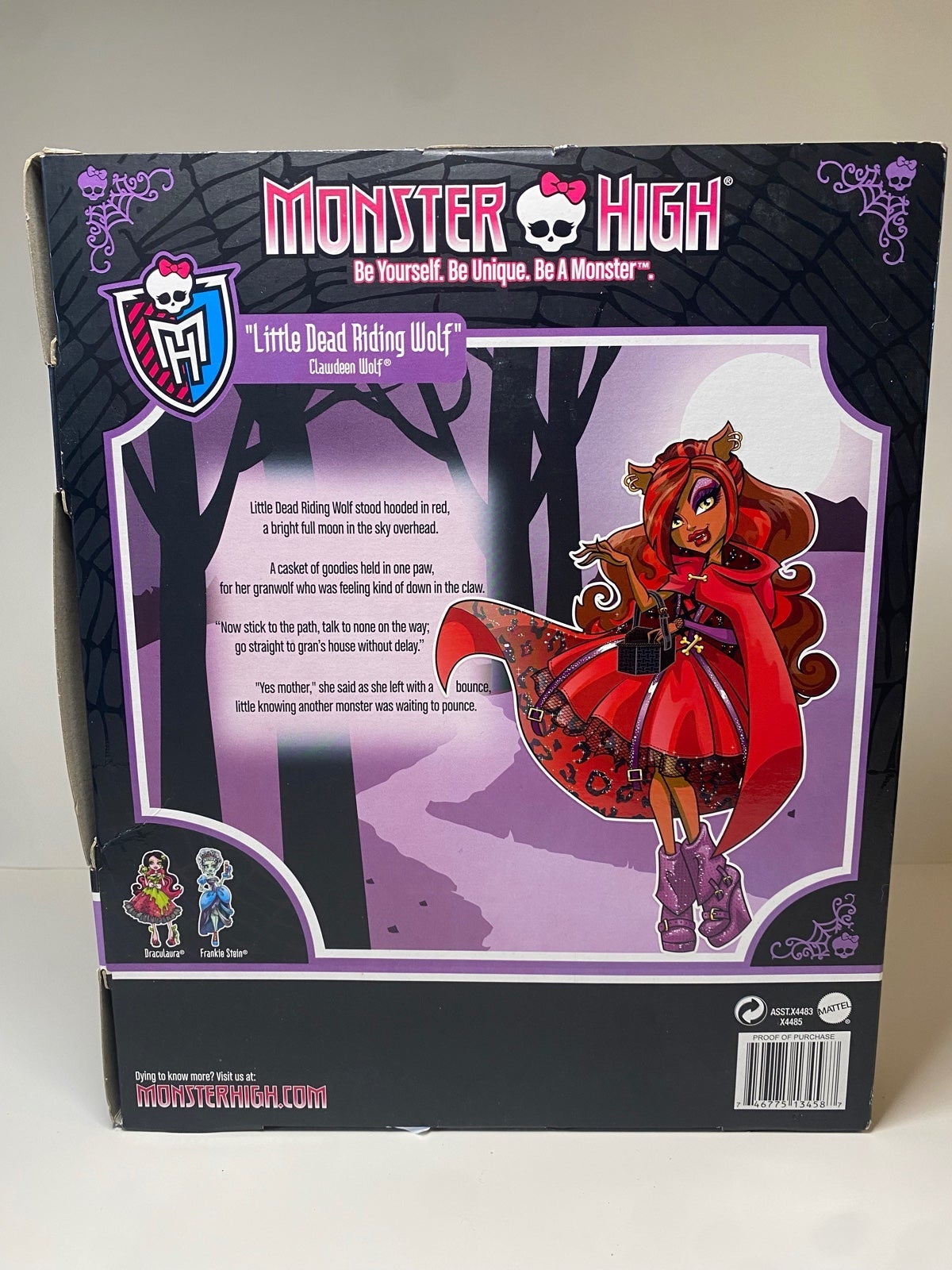 Mattel Monster High Scarily Ever After retailer Little Dead Riding Wolf Clawdeen Doll NIB