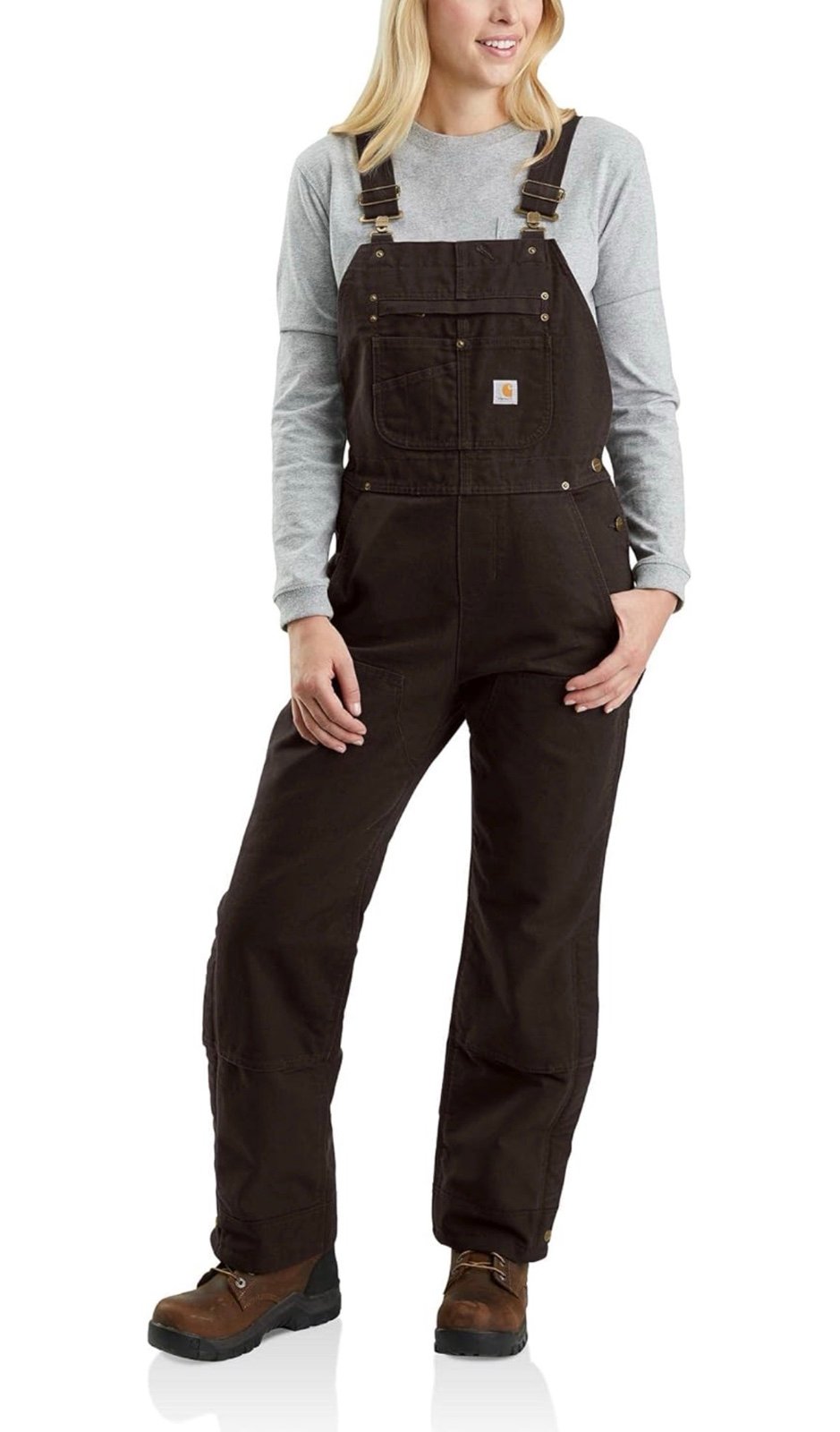 Medium Short Carhartt Women’s Washed Duck Bib Overalls