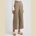 Veronica Beard Hunter Plaid Wide Leg Linen Blend Cropped Pants