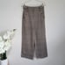 Veronica Beard Hunter Plaid Wide Leg Linen Blend Cropped Pants
