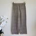 Veronica Beard Hunter Plaid Wide Leg Linen Blend Cropped Pants