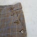 Veronica Beard Hunter Plaid Wide Leg Linen Blend Cropped Pants