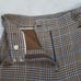 Veronica Beard Hunter Plaid Wide Leg Linen Blend Cropped Pants