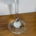 2 Gold Trim Wine Glasses Clear Glass Goblets Large 9 H 4 W Garland Accents