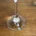 2 Gold Trim Wine Glasses Clear Glass Goblets Large 9 H 4 W Garland Accents