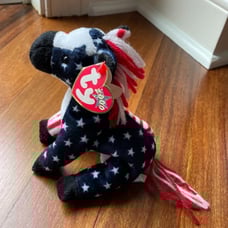 TY Beanie Baby Lefty The Donkey 2000 with Tag
