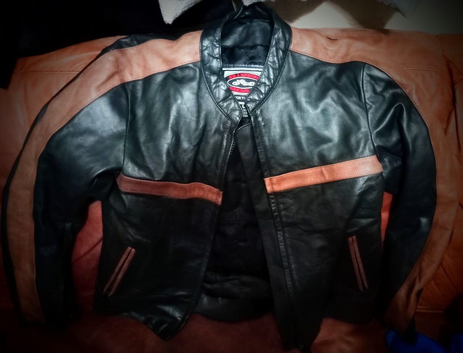 womens leather motorcycle riding jacket