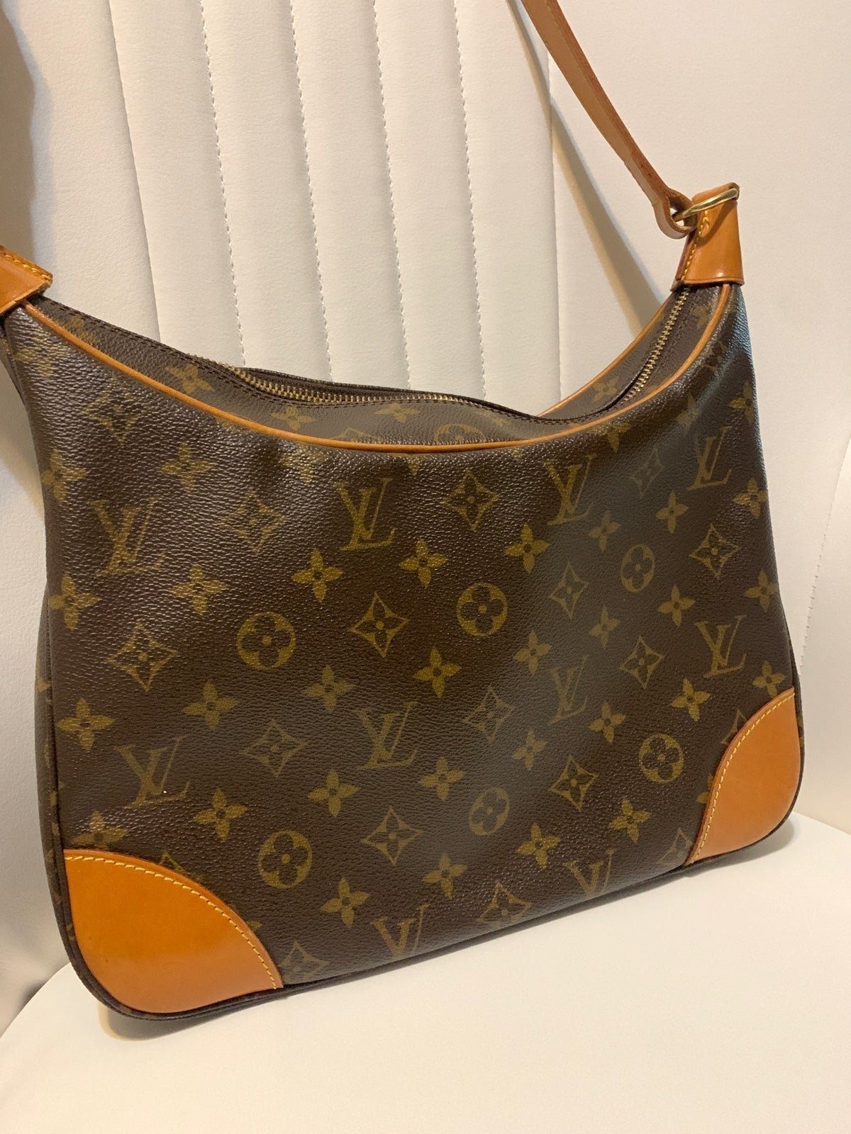 Louis Vuitton Boulogne Monogram 30 Brown Shoulder Bag