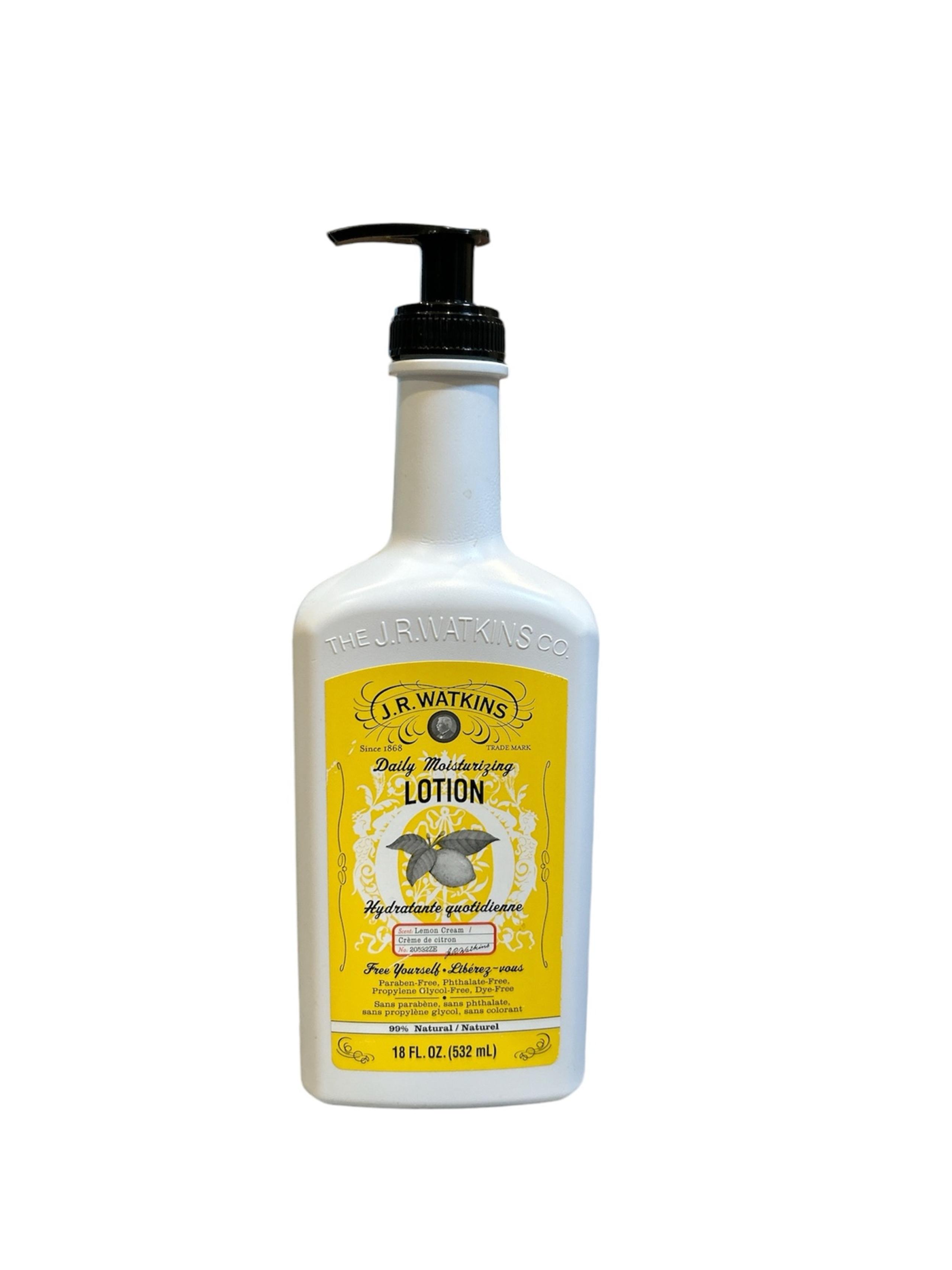 J.R. Watkins Daily Moisturizing Lotion - Lemon Cream 18 oz.