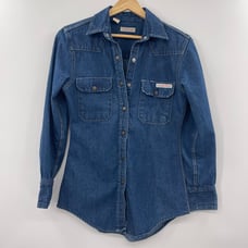 Vintage women’s Calvin Klein 1980’s denim button up shirt