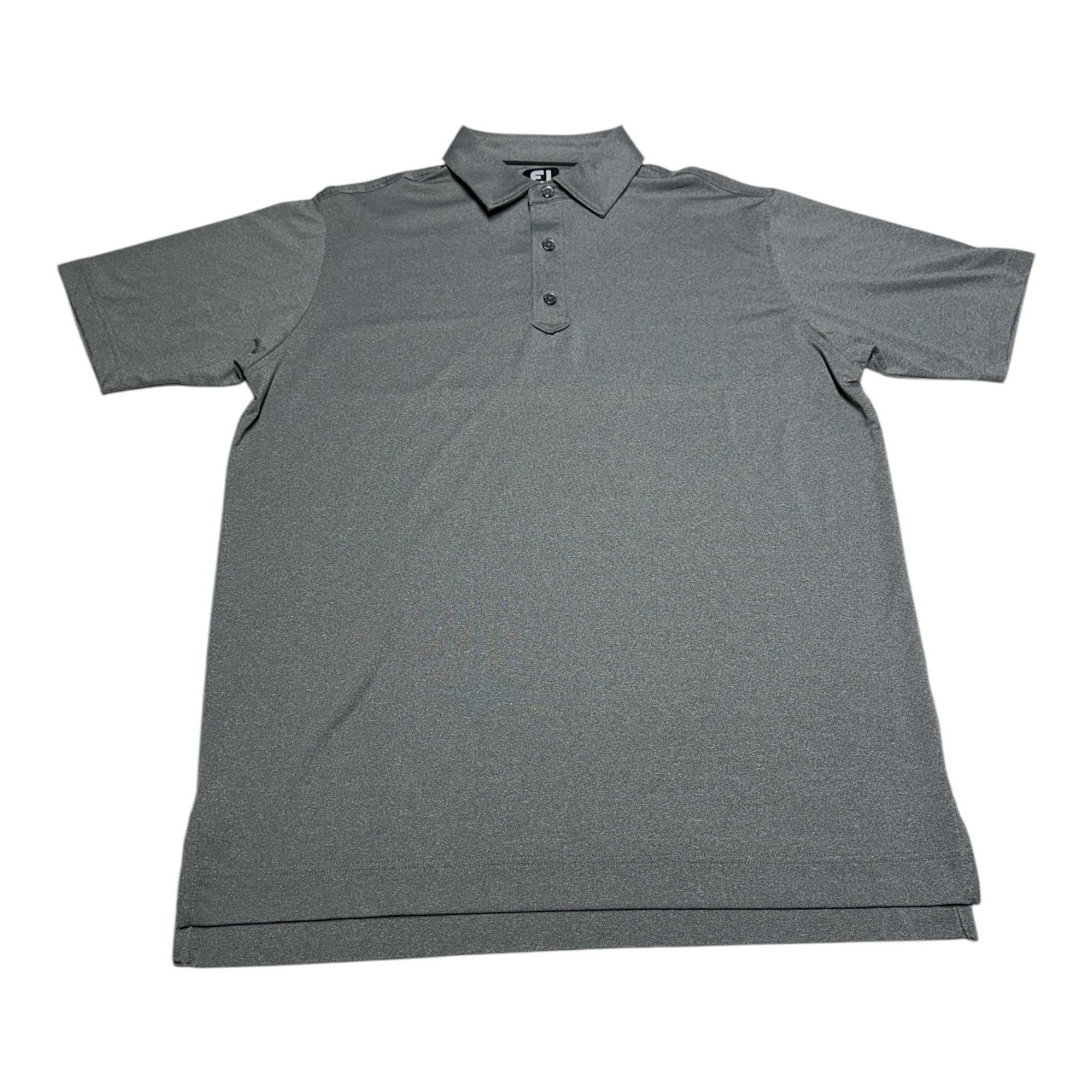 FootJoy FJ Shirt Mens Size M Heather Grey Short Sleeve Golf Polo