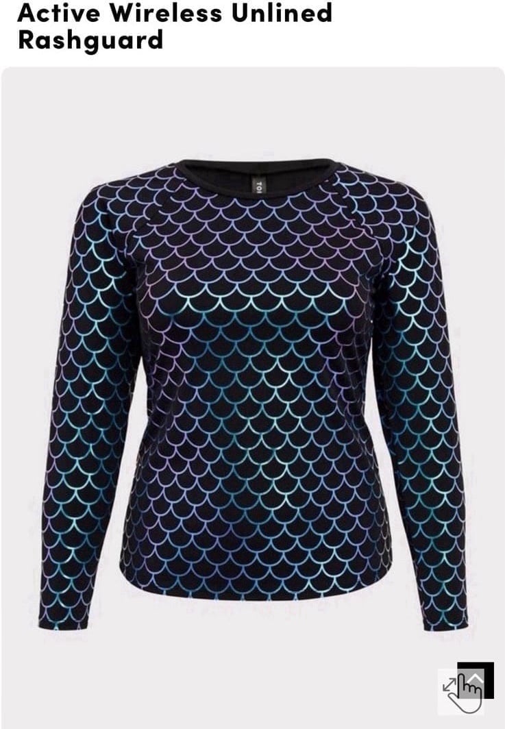 Torrid Active Swim Wireless Unlined Rashguard Top