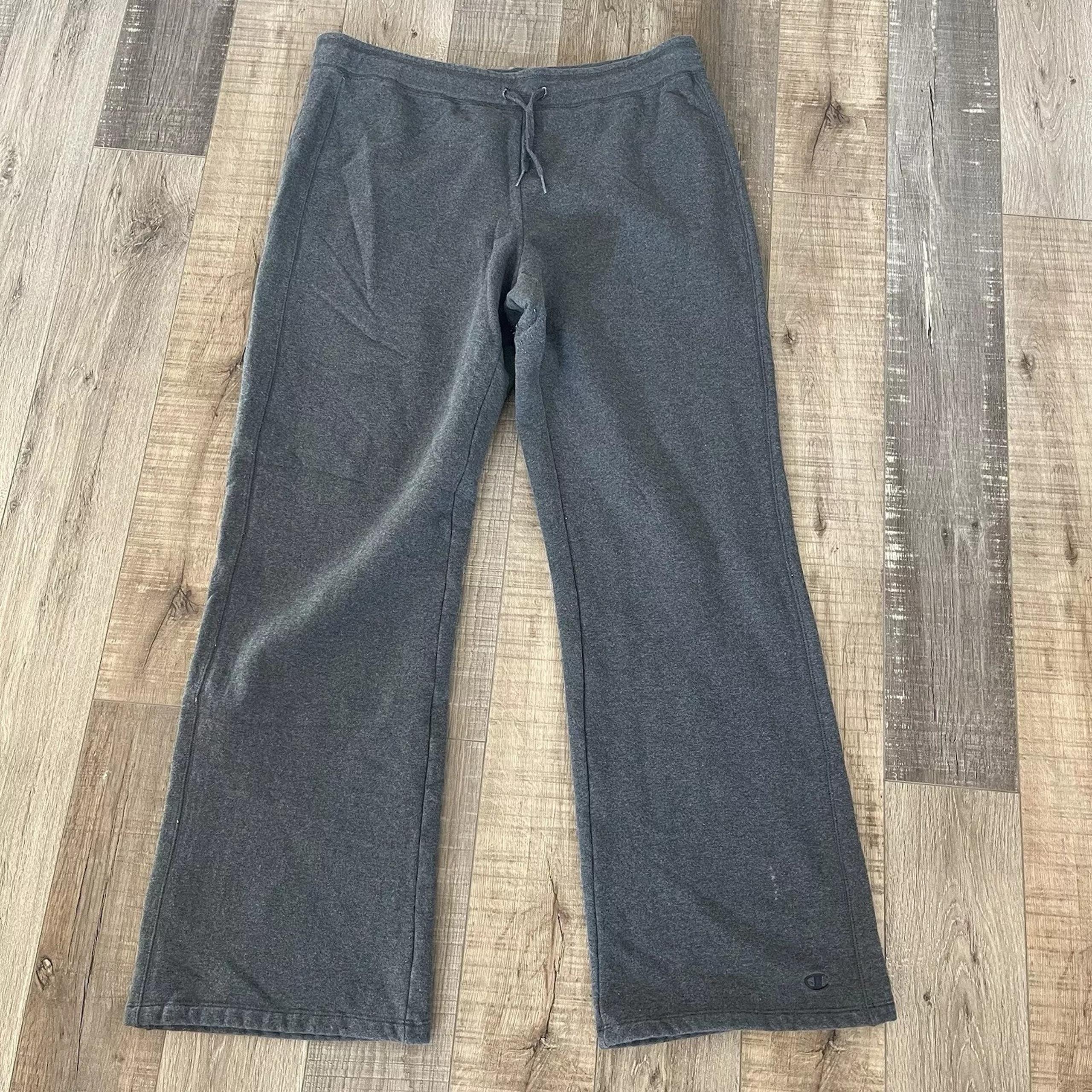Champion Sweatpants Mens Large Gray Vintage Draw String Waist 3872