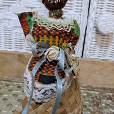 Vinatge VTG Rag Doll Primitive Folk Art african american Caribbean doll