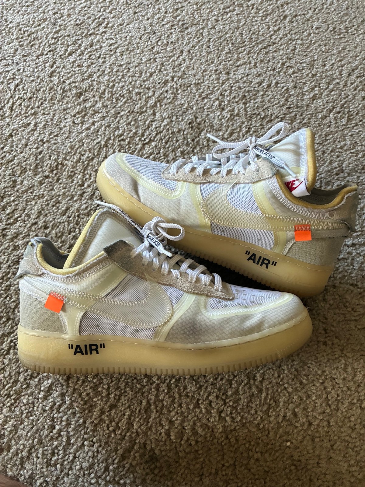 Nike x Off White Air Force 1 Size 9 Men’s | White
