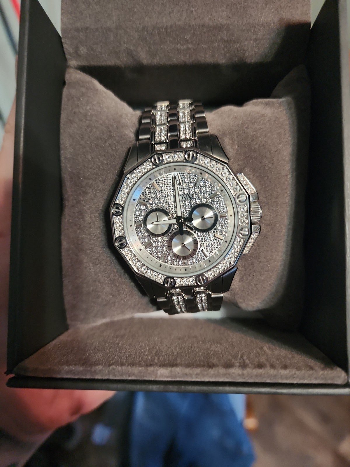 Bulova octavia crystal watch