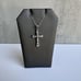 14kt White Gold Cross Necklace - 18 Length, 15/16 x 5/8 Cross, New Condition