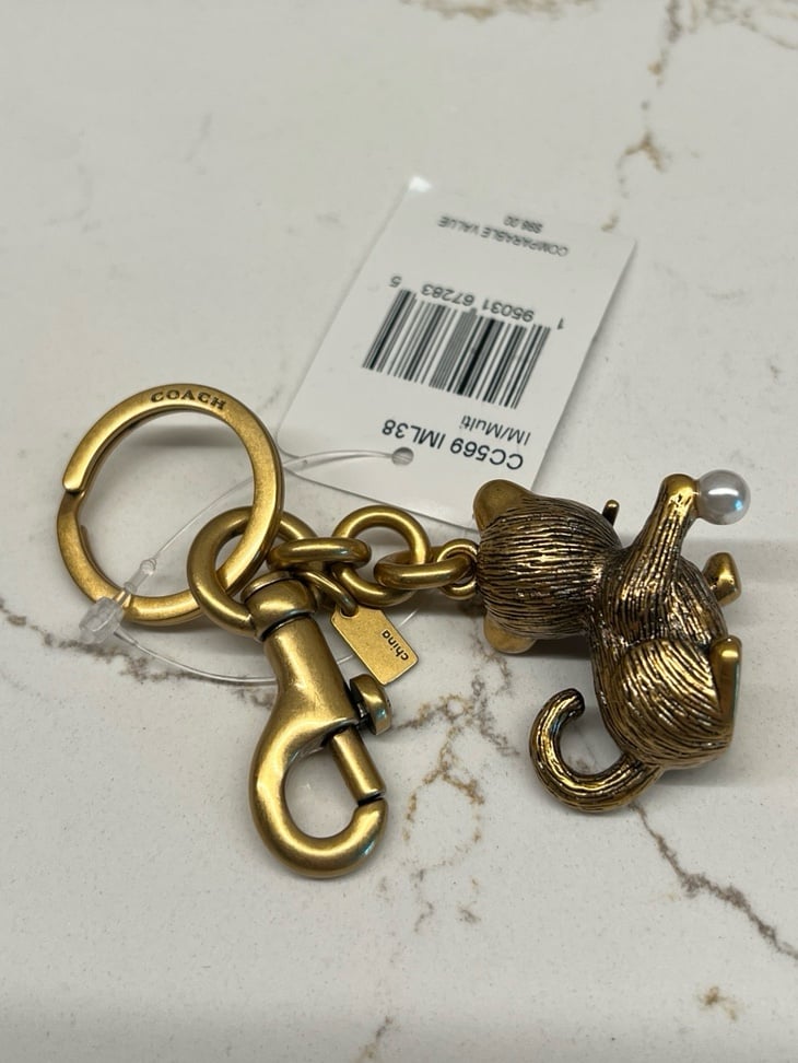 Coach kitten bag charm CC569 Keychain