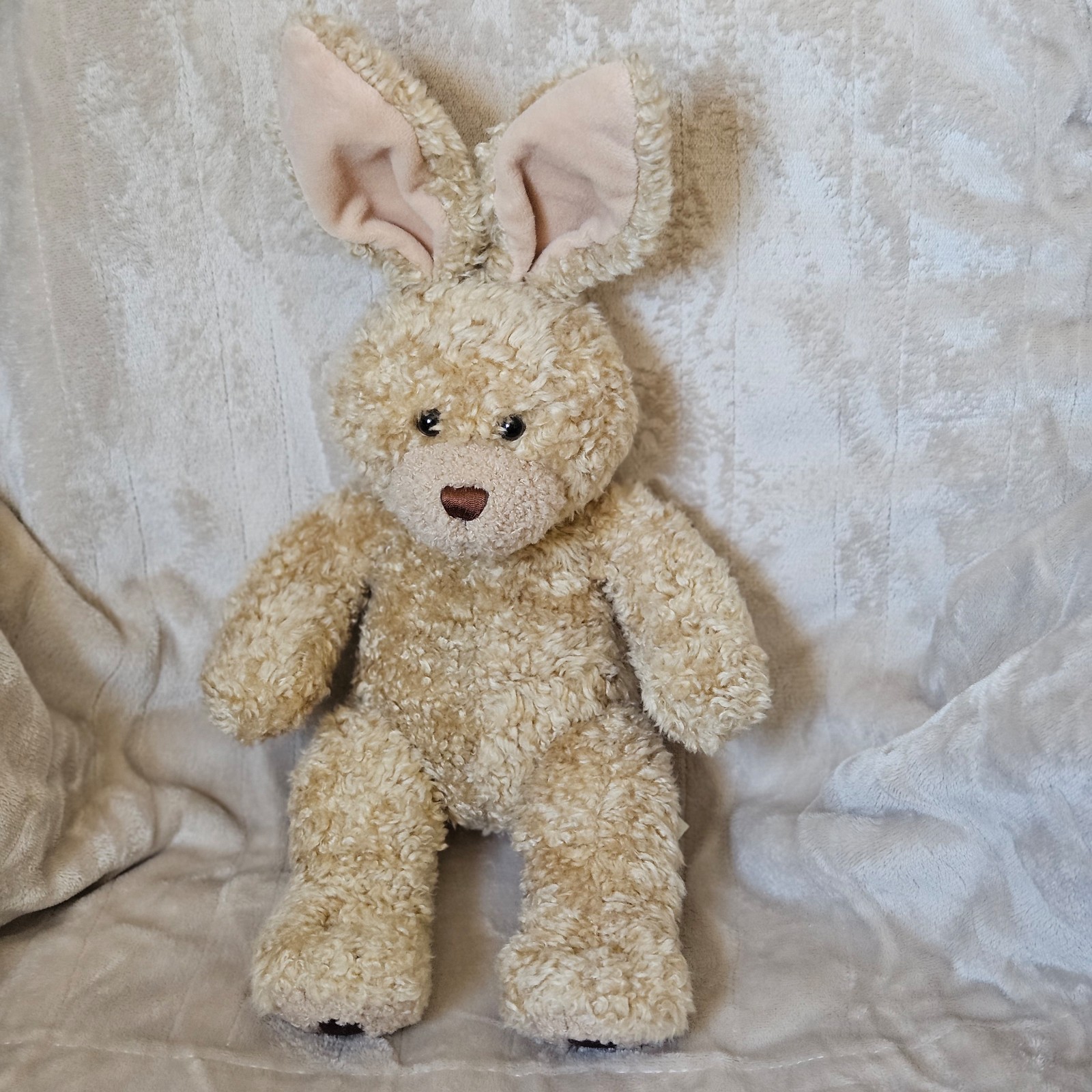 Build a Bear BAB Japan Exclusive Curly Bunny Brown Coiled Fur Rare HTF