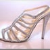 Kate Spade Caryl Metallic silver heels. 8.…