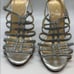 Kate Spade Caryl Metallic silver heels. 8.…