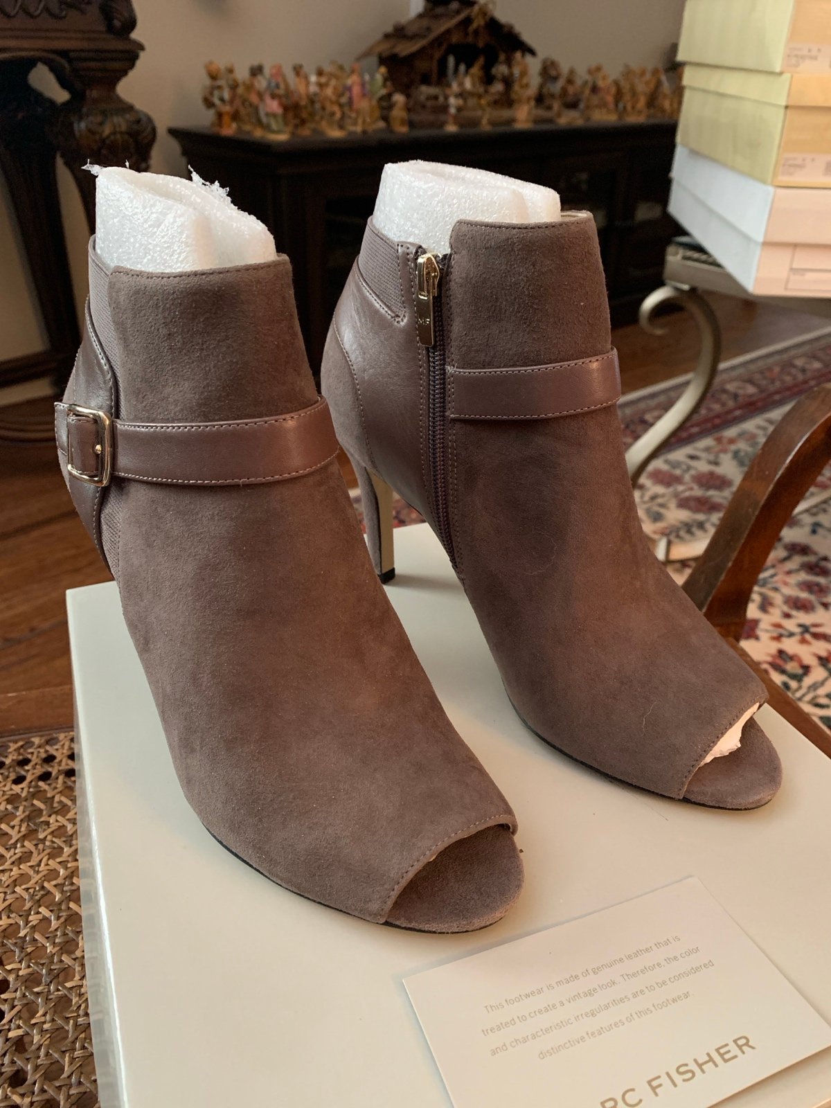 Marc fisher cheap open toe booties