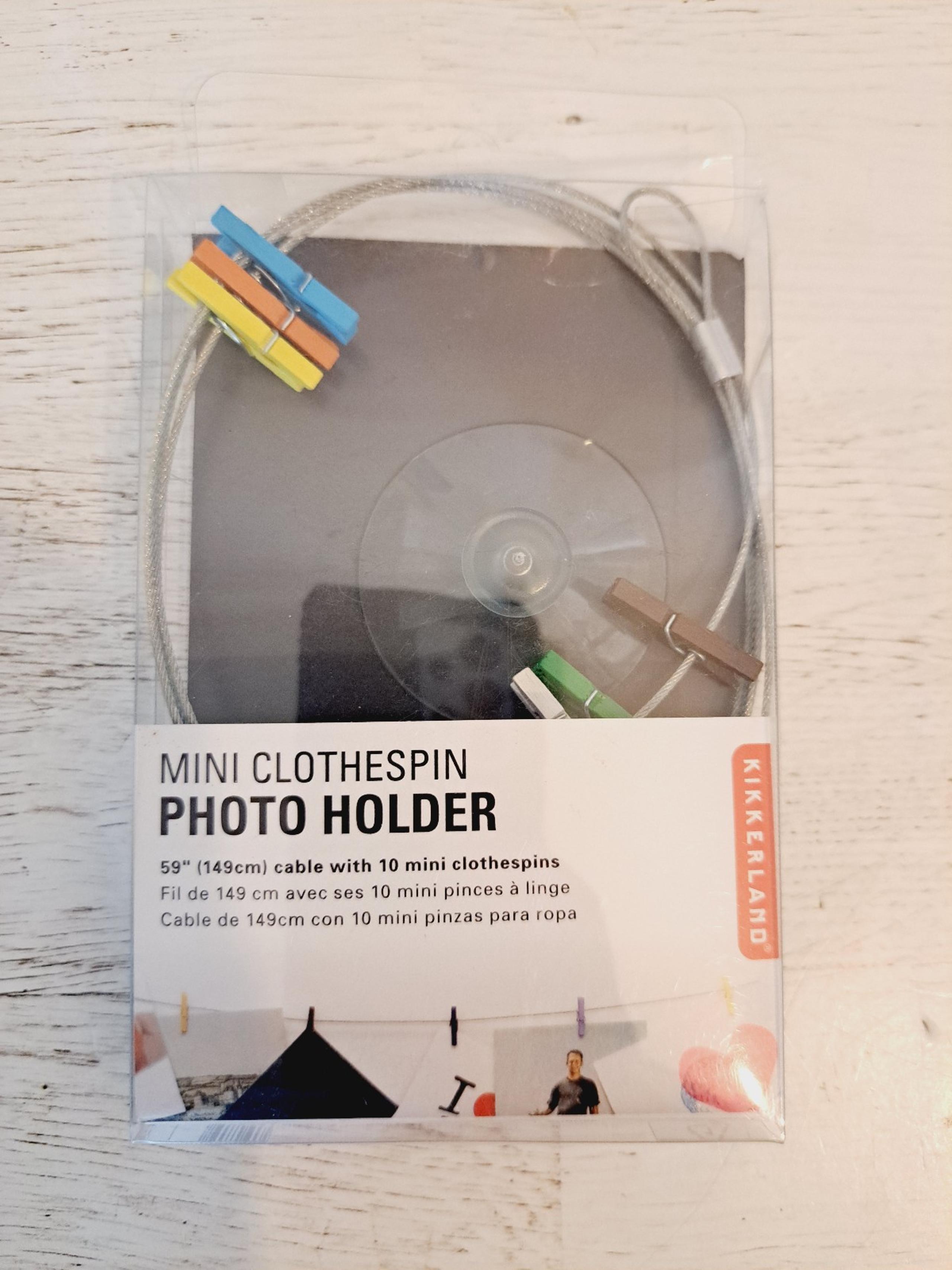 Mini Clothespin Photo or Card Display