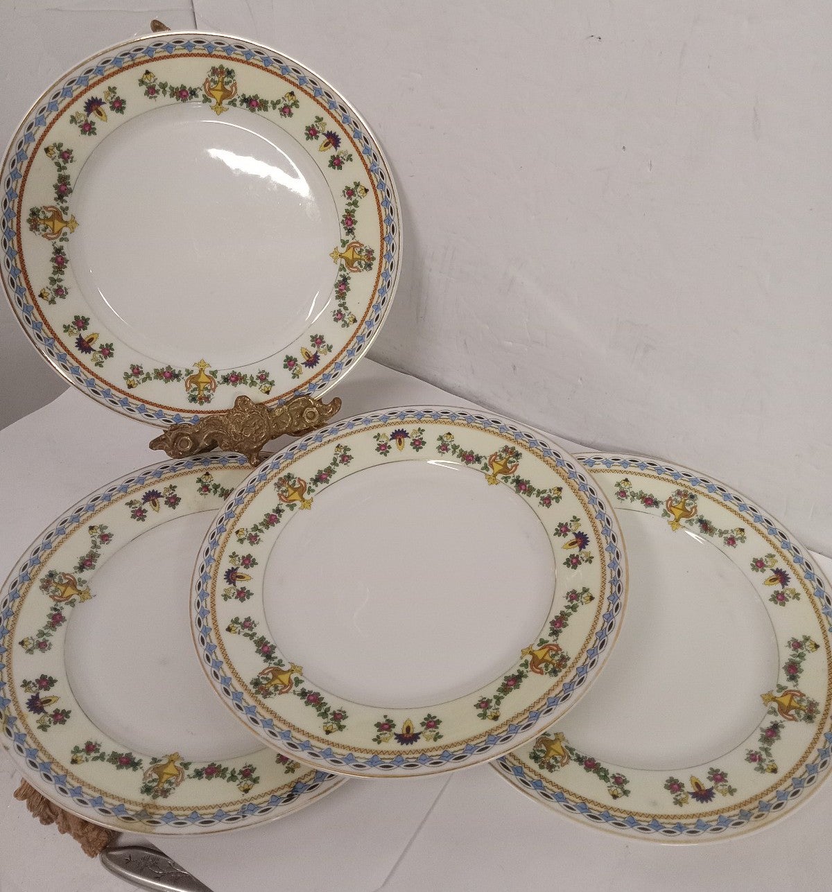 Rare Vintage TK Thuny 4 Salad Plates 8 Czechoslovakia Porcelain REPLACEMENTS