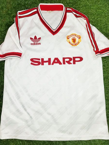 Manchester United Adidas Away 1986 1987 1988 Soccer Jersey M