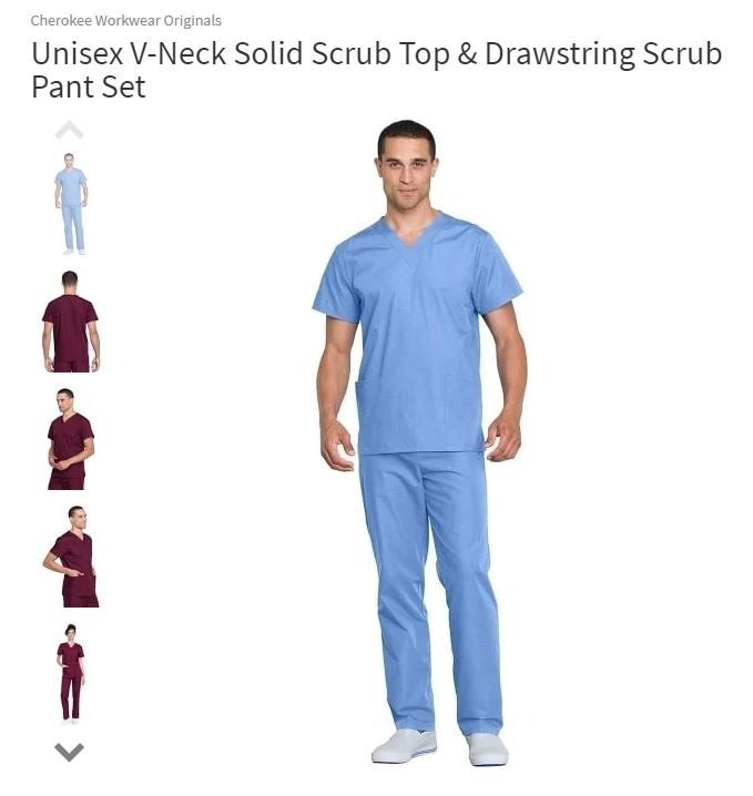 Cherokee Unisex Scrub Bottoms CEIL small